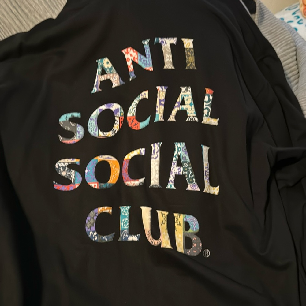 Anti Social Social Club Hoodie, Like New, Patchwork Edition, Men’s XL